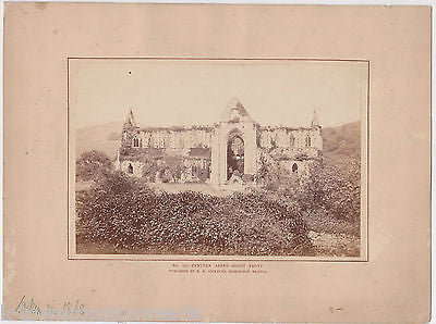 TYNTERN TINTERN ABBEY WHALES ENGLAND ANTIQUE ALBUMIN PHOTOGRAPHS - K-townConsignments