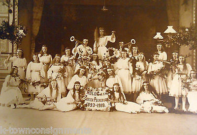 ZUSTER PEEREBOOM 1893-1918 ANTIQUE PHOTO OF TEEN GIRLS IN STAGE COSTUME - K-townConsignments