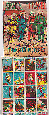 SPACE TRAVELERS ASTRONAUTS VINTAGE MP & Co KIDS TRANSFER STICKERS STORE DISPLAY - K-townConsignments