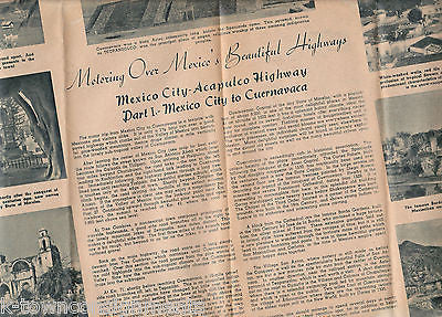 MEXICO CITY PEMEX TRAVEL CLUB VINTAGE 1940s ILLUSTRATED TRAVEL MAGAZINE - K-townConsignments