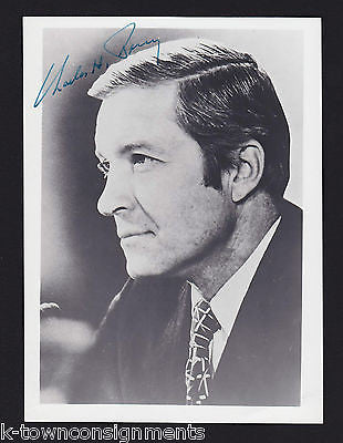 CHARLES PERCY ILLINOIS SENATOR BELL & HOWELL PRESIDENT AUTOGRAPH SIGNED PHOTO - K-townConsignments