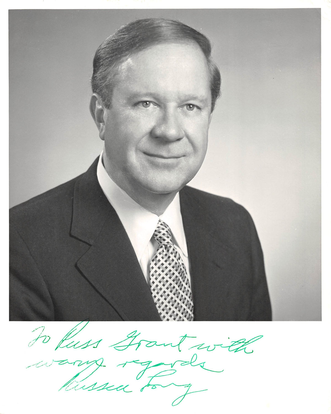 Russell Long Louisiana Senator Finance Committee Vintage Autograph Signed Photo