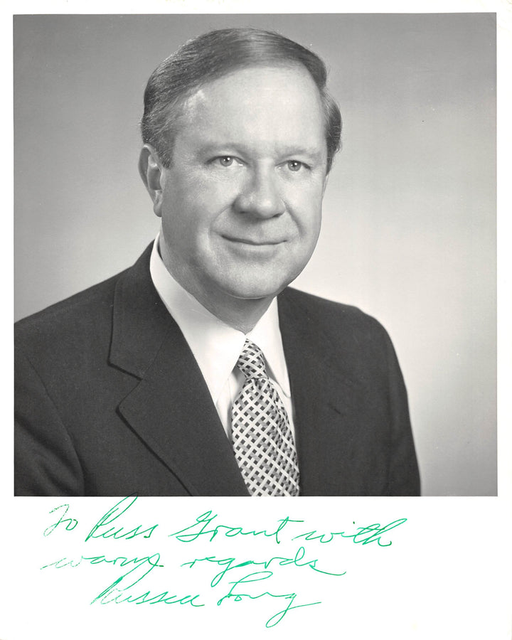 Russell Long Louisiana Senator Finance Committee Vintage Autograph Signed Photo
