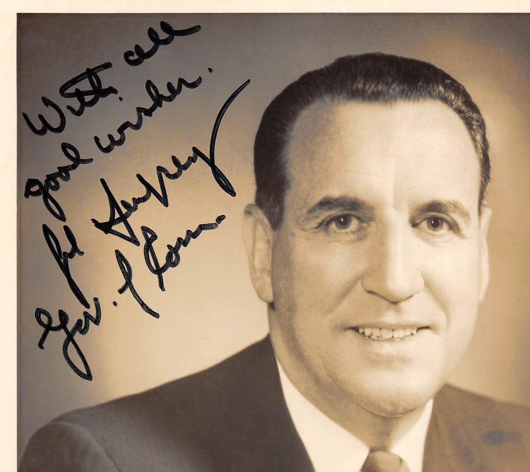 John Dempsey Connecticut Governor Vintage Autograph Signed Fabian Bachrach Photo