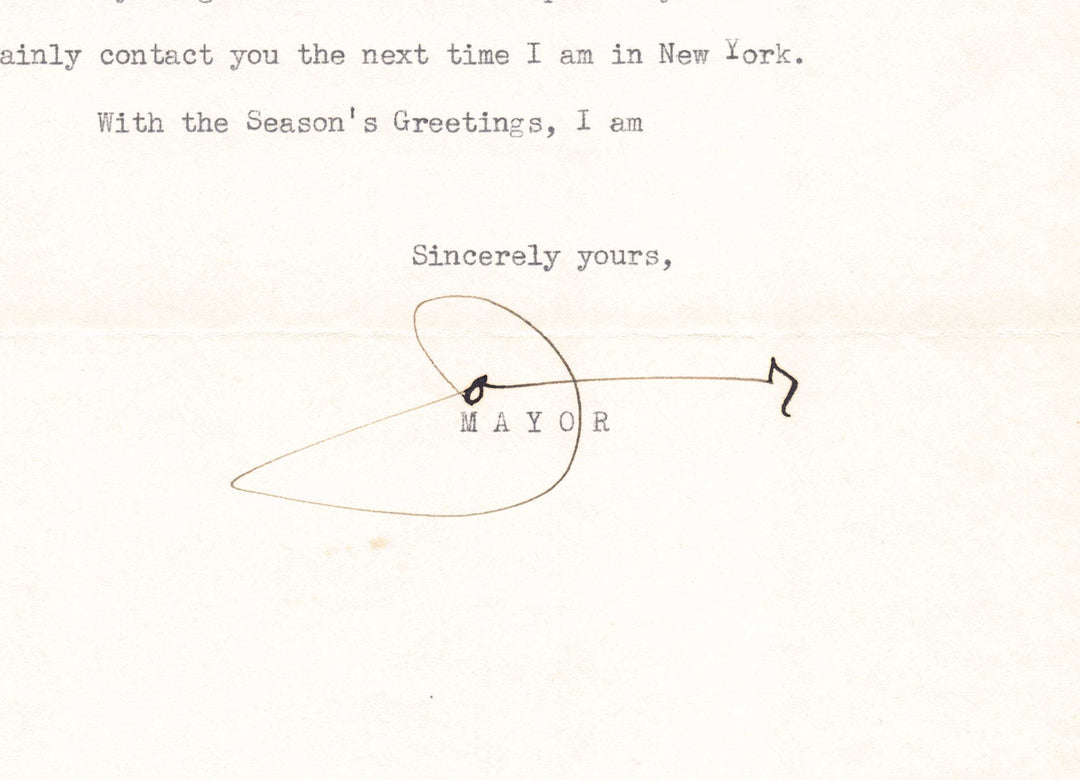 Joseph Carson Portland Oregon Mayor Autograph Signed Sam Tuzzo Letter 1940