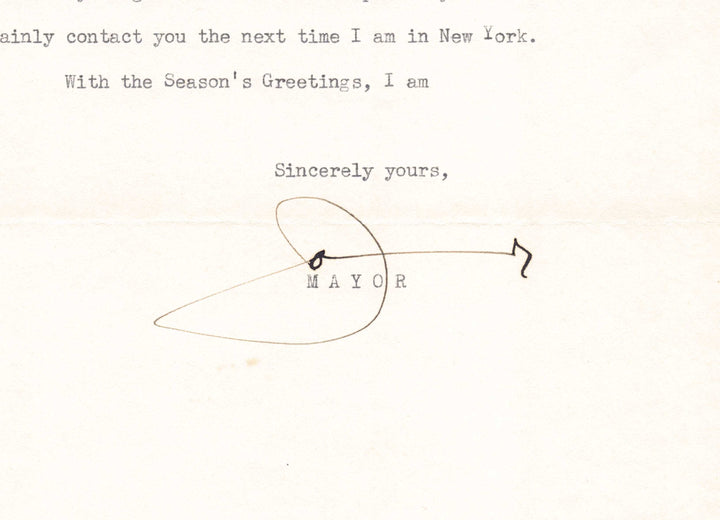 Joseph Carson Portland Oregon Mayor Autograph Signed Sam Tuzzo Letter 1940