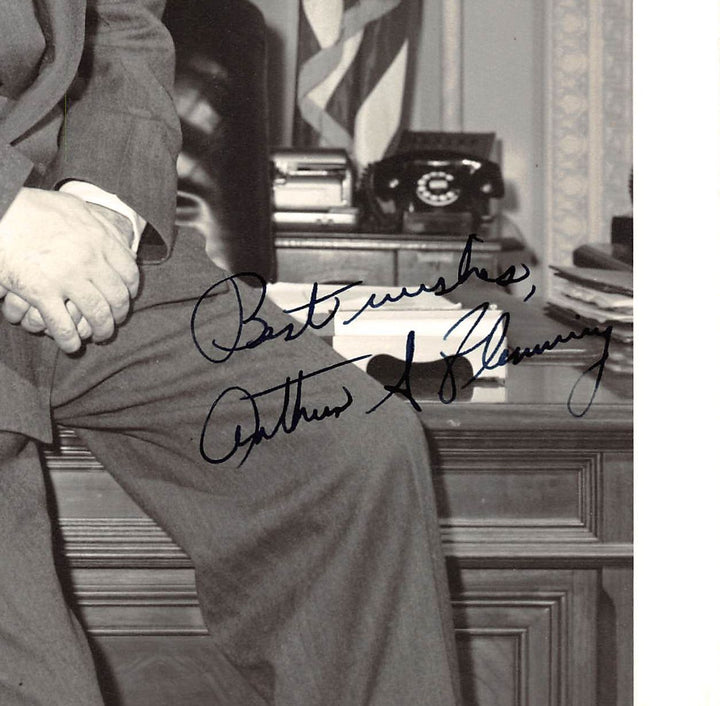 Arthur Flemming Eisenhower Secretary of Health Vintage Autograph Signed Photo