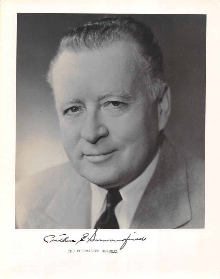 Arthur Summerfield Eisenhower Postmaster General Vintage Autograph Signed Photo