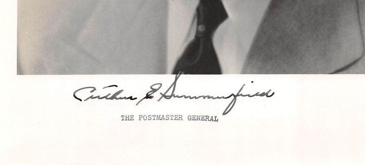 Arthur Summerfield Eisenhower Postmaster General Vintage Autograph Signed Photo