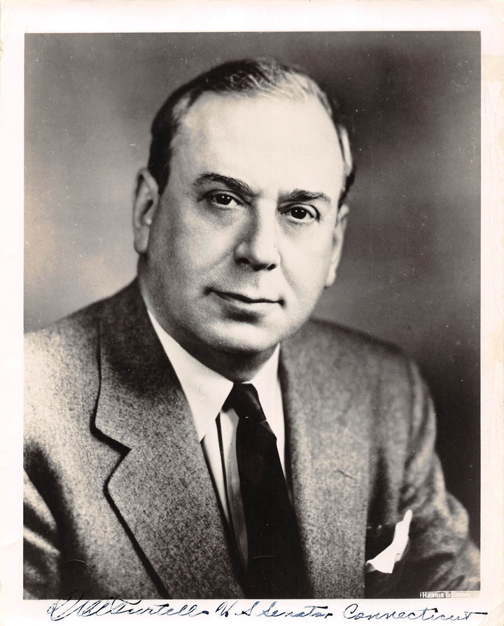 William Purtell Connecticut Republican Senator Vintage Autograph Signed Photo