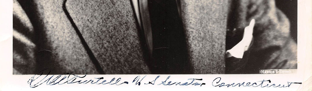 William Purtell Connecticut Republican Senator Vintage Autograph Signed Photo