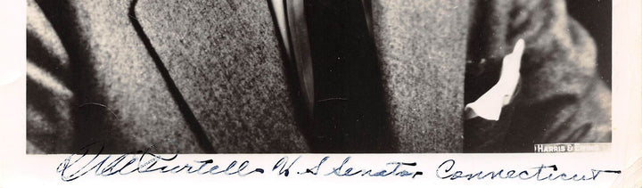 William Purtell Connecticut Republican Senator Vintage Autograph Signed Photo