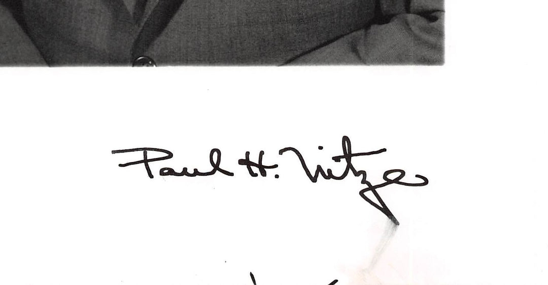 Paul Nitze US Secretary of Navy Cold War Politician Vintage Autograph Signed Photo