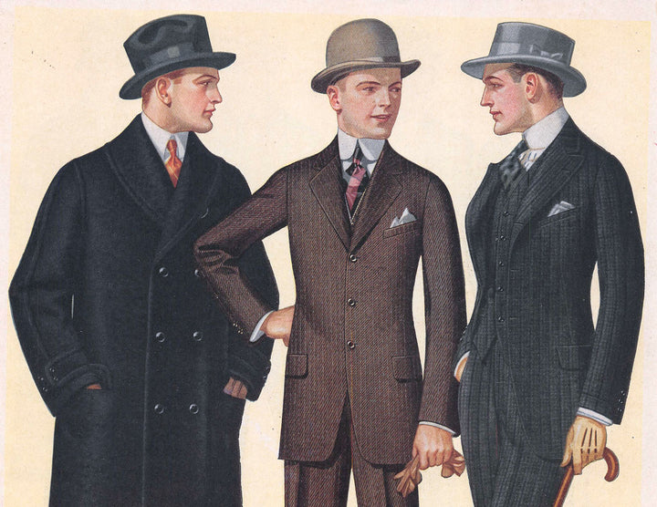Young Men's Suits National Cloak Suit Company Antique Art Deco Advertising Print