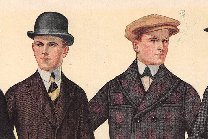 Young Men's Suits National Cloak Suit Company Antique Art Deco Advertising Print
