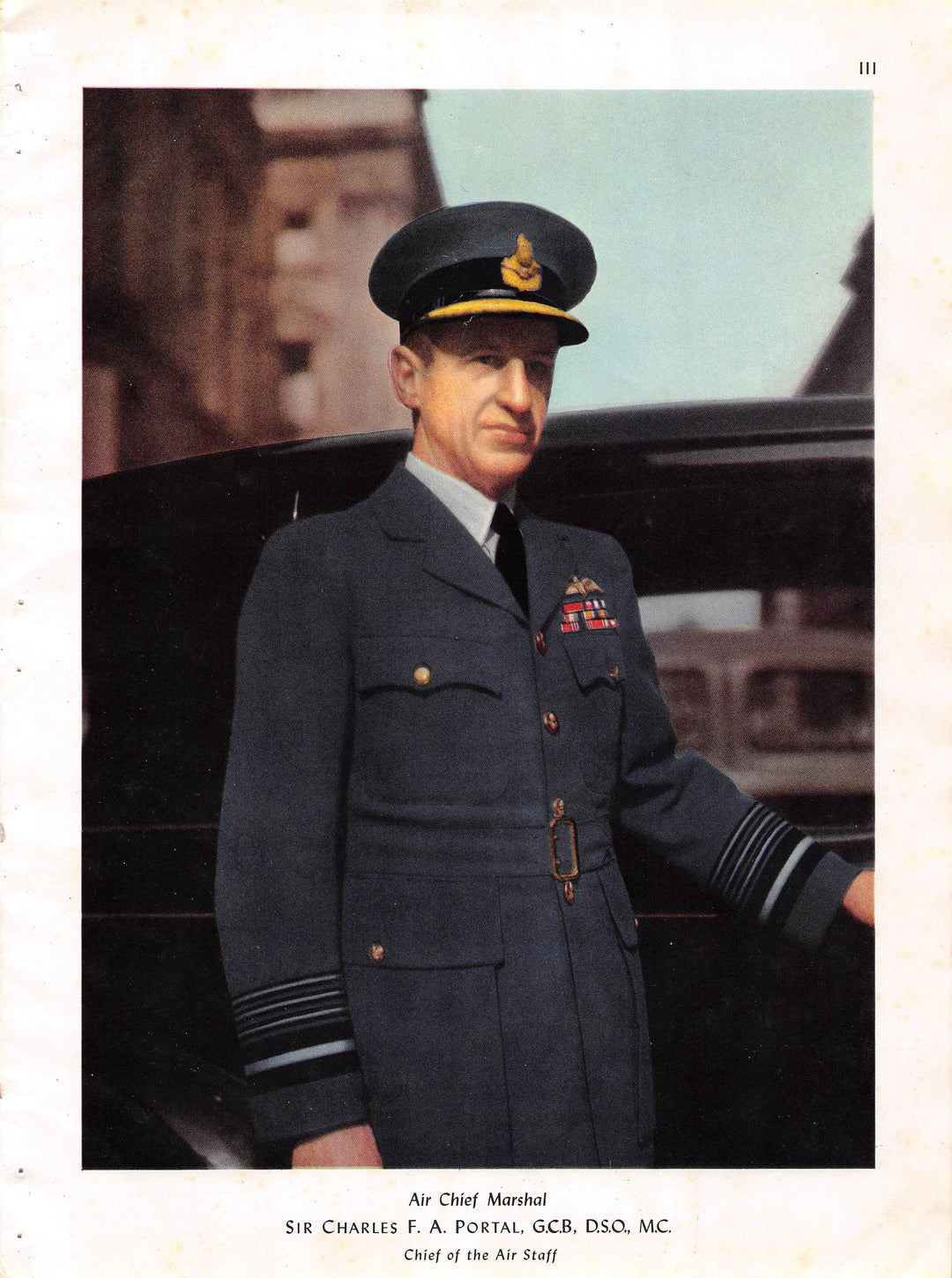 Sir Charles Portal British RAF Aviation Maven Vintage WWII Magazine Print 1941