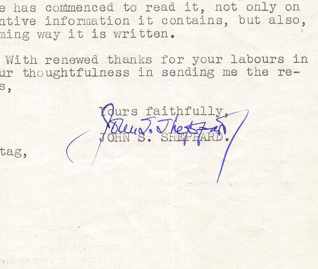 John Sheppard President Roosevelt Lawyer Autograph Signed Legal Letter 1945