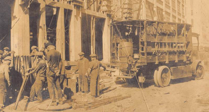 Early Sewage Municipal Construction Crew Antique Occupational Photo