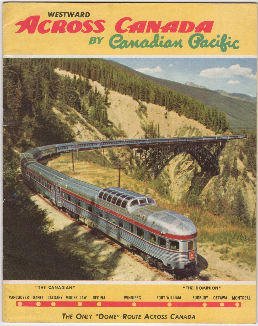 Across Canada by Canadian Pacific Railroad Vintage Advertising Souvenir Travel Booklet