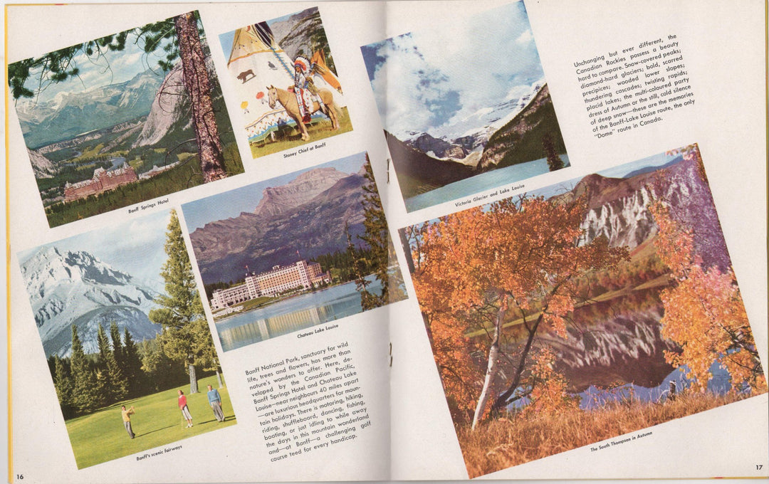 Across Canada by Canadian Pacific Railroad Vintage Advertising Souvenir Travel Booklet