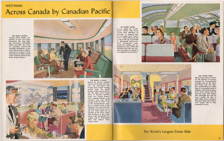 Across Canada by Canadian Pacific Railroad Vintage Advertising Souvenir Travel Booklet