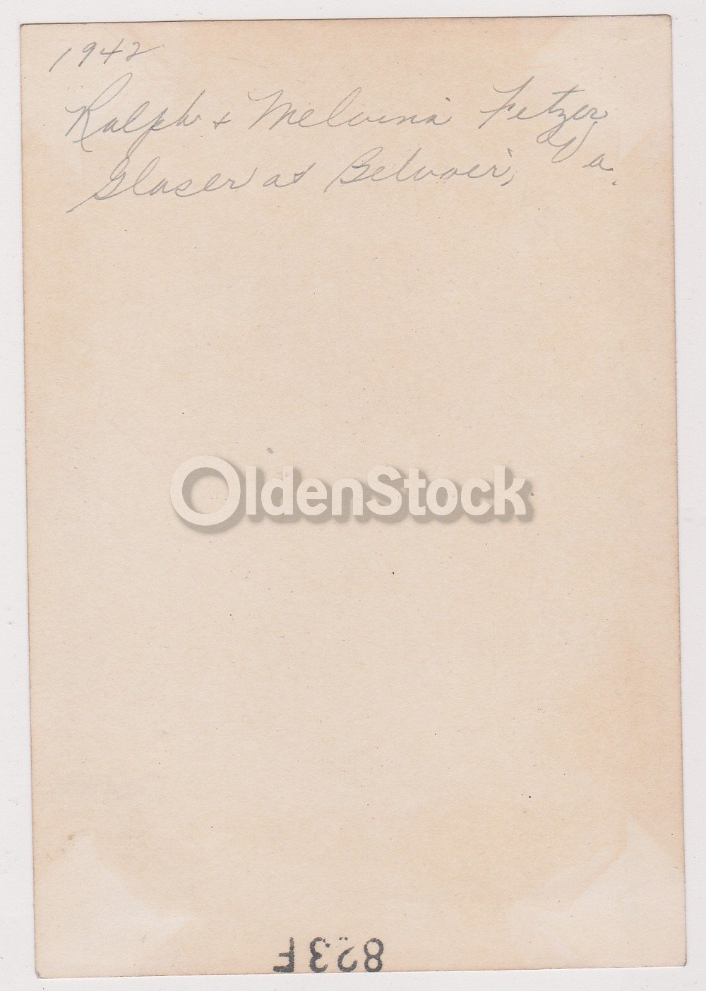 American GI & His Best Girl Posing Proud Vintage WWII Homefront Snapshot Photo