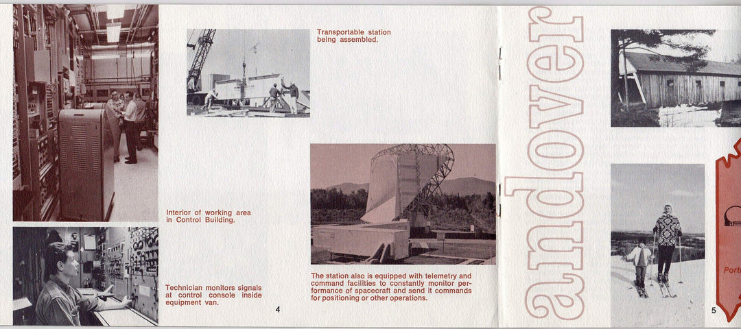 Andover Earth Station Bell AT&T Communications Telstar Satellites Vintage Promotional Brochure