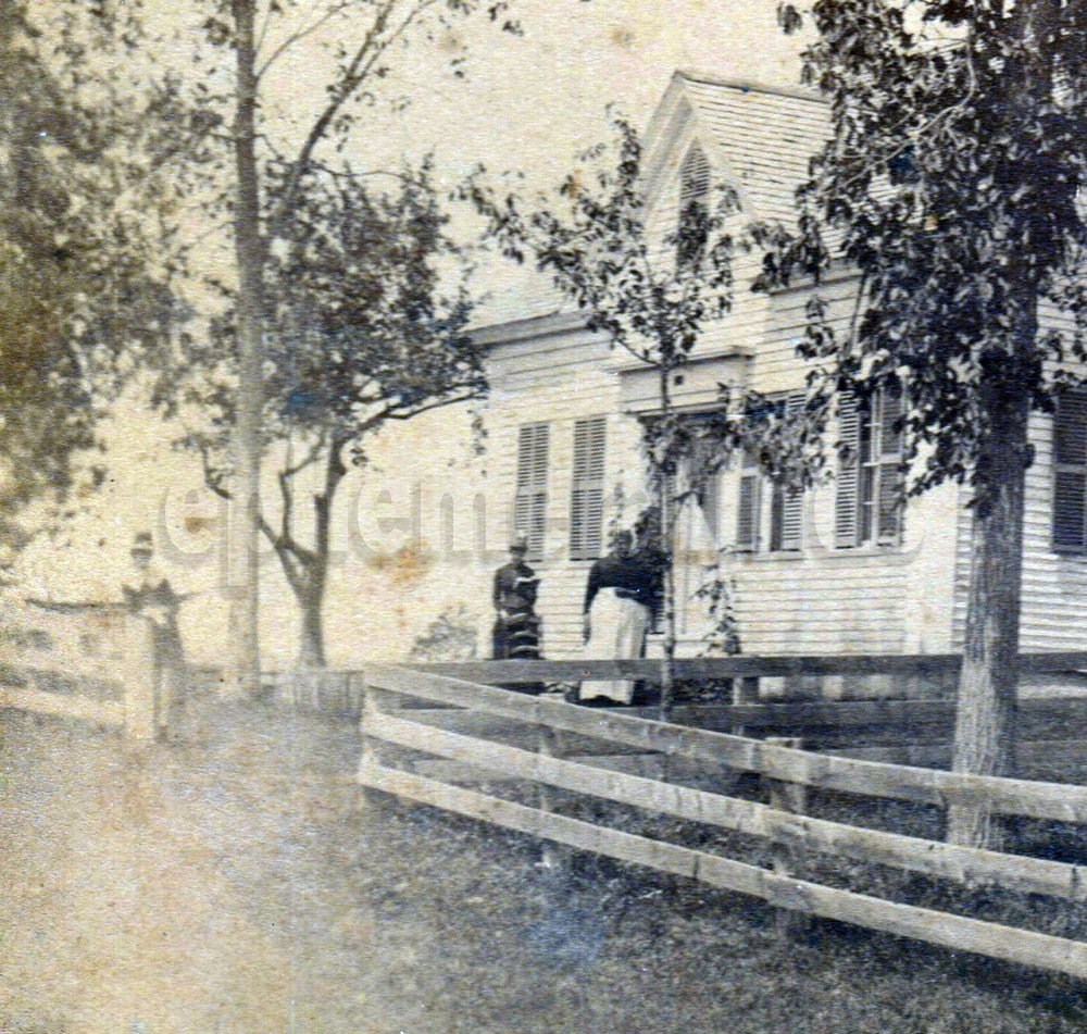 Augusta Maine Mill Works Excellent Outdoor Scene Antique Photo on Board