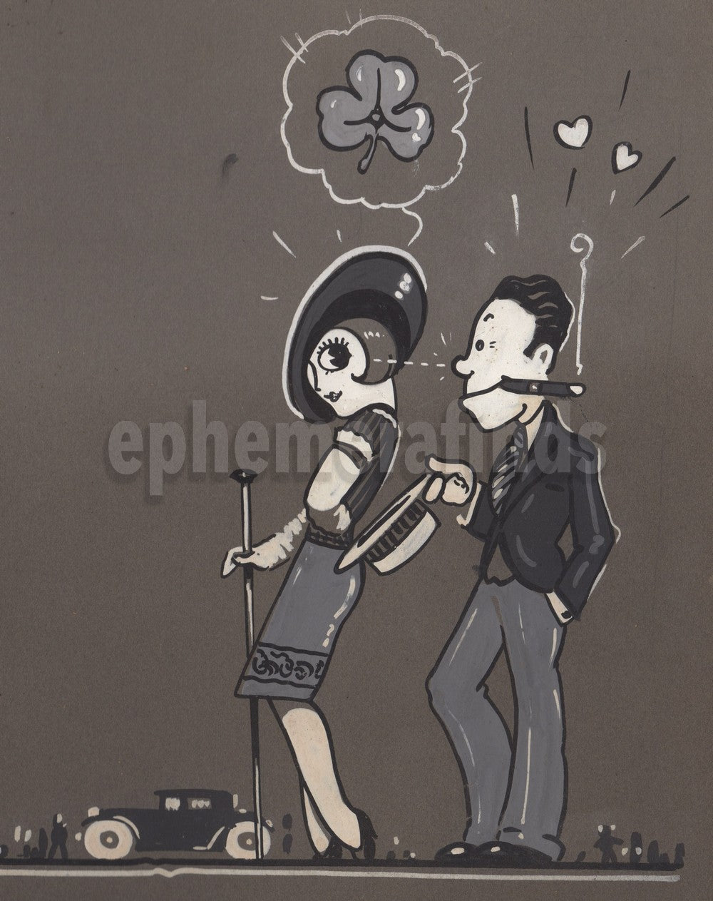 Betty Boop Flapper Girl Original 1930s Cartoon Antique Illustration Ar ...