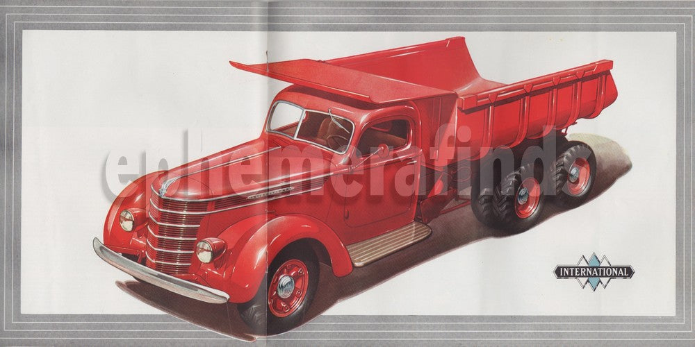 International Trucks Vintage Graphic Advertising Automobile Sales Book
