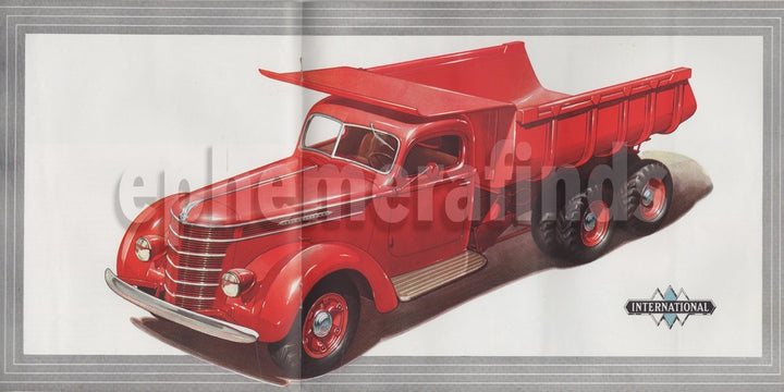 International Trucks Vintage Graphic Advertising Automobile Sales Book