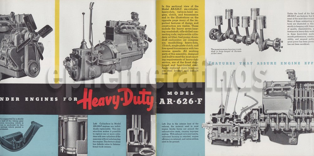 International Trucks Vintage Graphic Advertising Automobile Sales Book