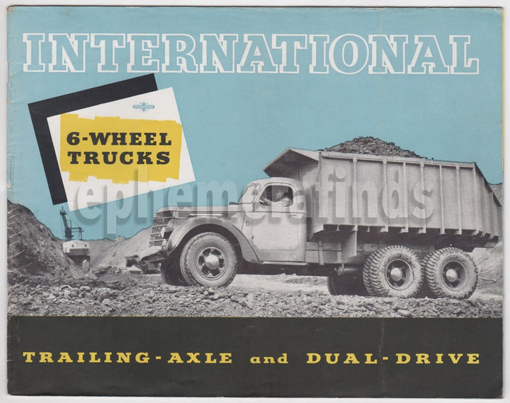 International Trucks Vintage Graphic Advertising Automobile Sales Book