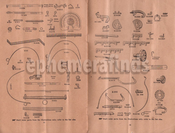 McCormick Deering International Harvester Hay Rakes Antique Instruction Book