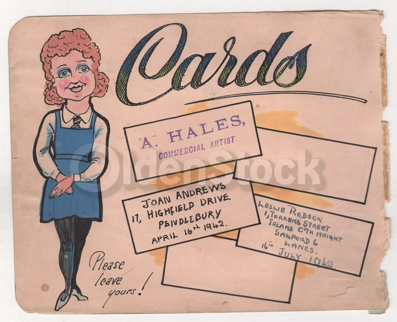 Manchester UK Illustration Art Original Antique Ink and Watercolor Drawing 1942