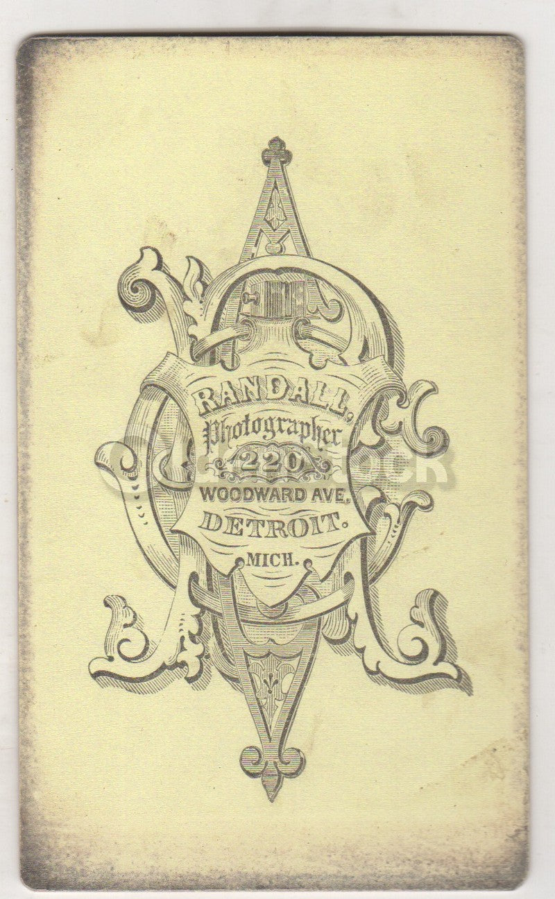 Baby Santa Claus Christmas Costume Detroit Michigan Antique CDV Photo