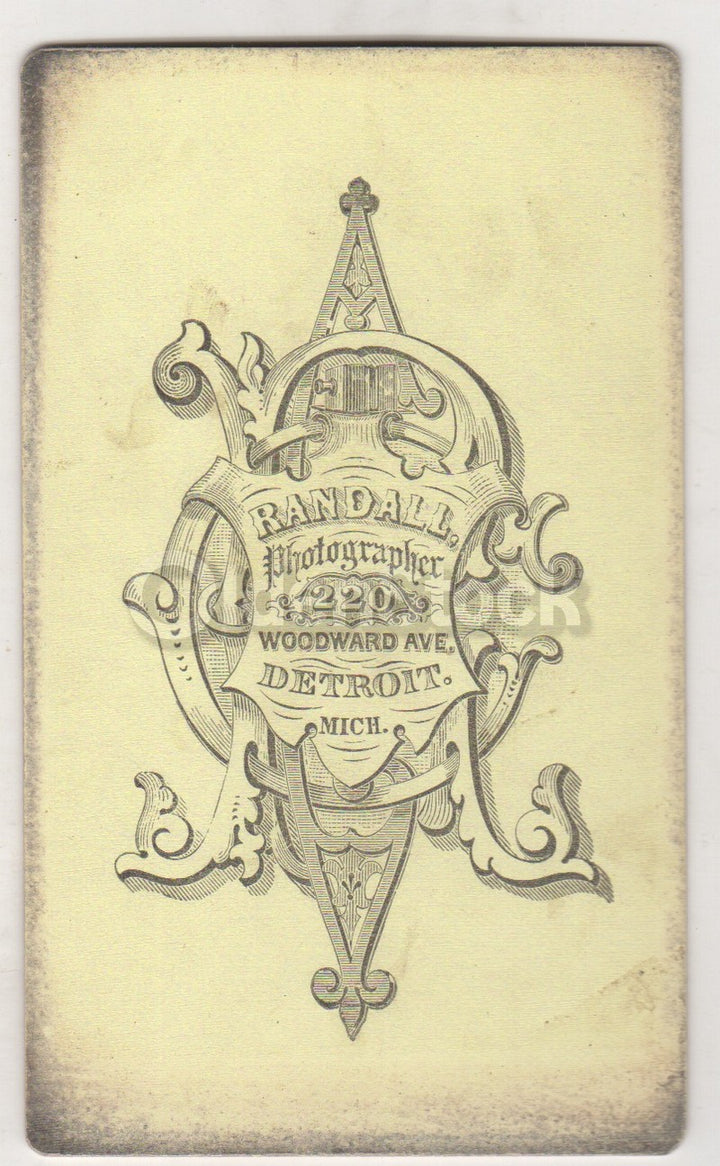 Baby Santa Claus Christmas Costume Detroit Michigan Antique CDV Photo