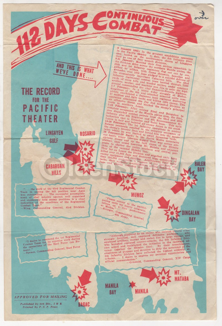 WWII 6th Infantry Red Star Division ID'd Massachusetts Soldier Papers lot