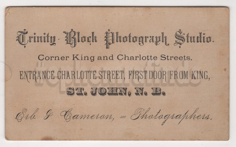 Fantastically Long Beard Canadian NB Man Antique CDV Photo