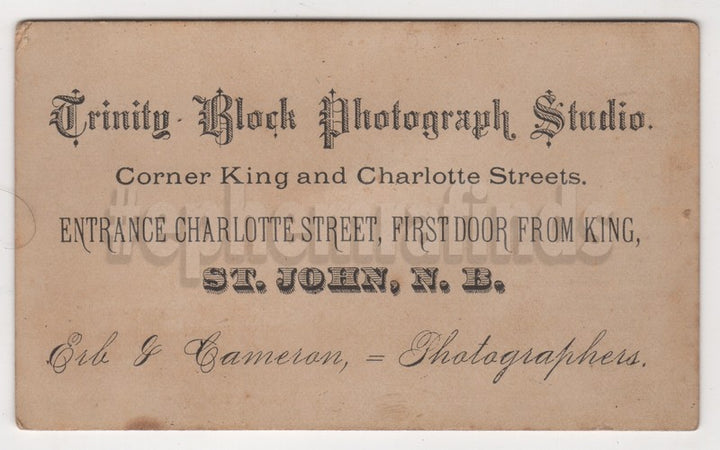 Fantastically Long Beard Canadian NB Man Antique CDV Photo