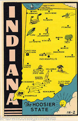 INDIANA IN VINTAGE GRAPHIC ART DECAL STICKER - K-townConsignments