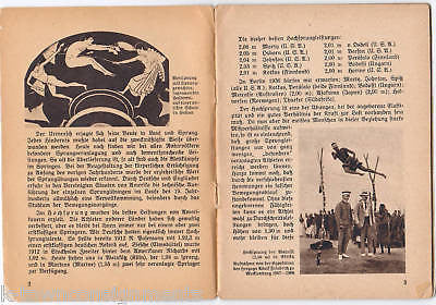 GERMAN OLYMPIC SPRINGEN OLYMPIA HEFT PHOTO AD BOOK 1930 - K-townConsignments