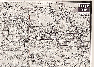 Zephyrs Line Vintage Railroad Time Table w/ Map 1960s - K-townConsignments