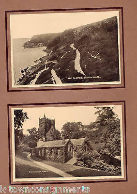 TORQUAY ENGLAND VINTAGE GRAPHIC SOUVENIR TRAVEL AD PHOTO PRINT BOOK - K-townConsignments