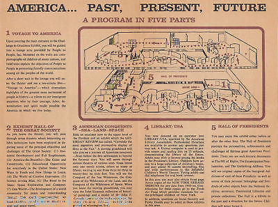 NEW YORK WORLDS FAIR U.S. PAVILION AD BROCHURE 1960s - K-townConsignments
