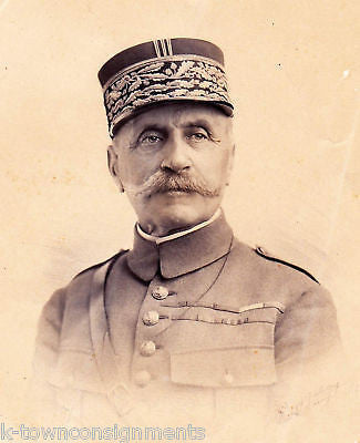 FERDINAND FOCH WWI FRENCH MILITARY GENERAL AUTOGRAPH SIGNED PHOTO ENGRAVING - K-townConsignments