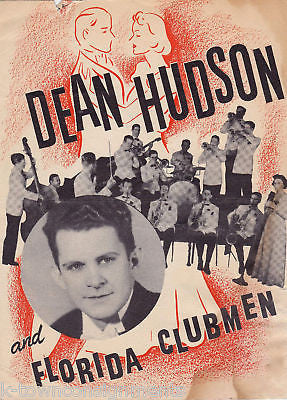 DEAN HUDSON BIG BAND GLEE CLUB VINTAGE PHOTO AD MAILER - K-townConsignments