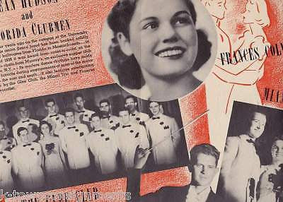 DEAN HUDSON BIG BAND GLEE CLUB VINTAGE PHOTO AD MAILER - K-townConsignments