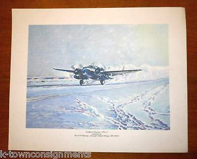 LOCKHEED VENTURA WWII P&W MILITARY AIRCRAFT VINTAGE LITHOGRAPH POSTER PRINT 1946 - K-townConsignments