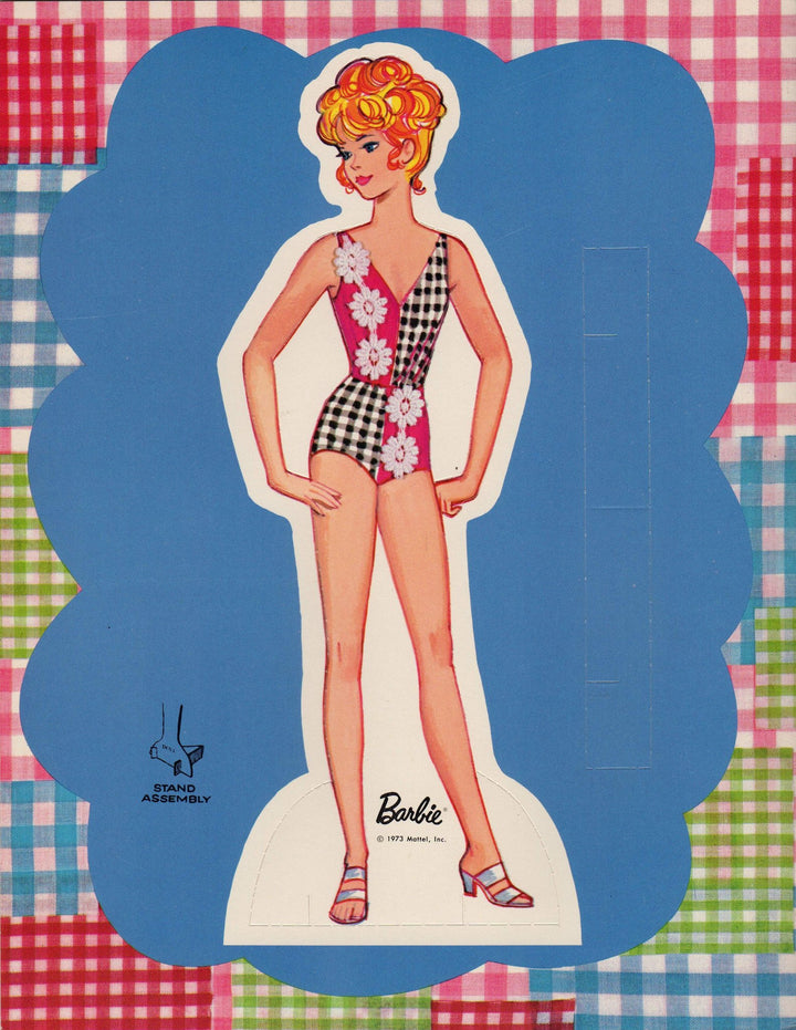 Barbie's Boutique Whitman Cartoons Vintage 1950s Paper Dolls Activity Book